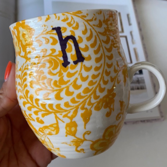 ❤️… Anthropologie Monogram Coffee Mug - Picture 2 of 2